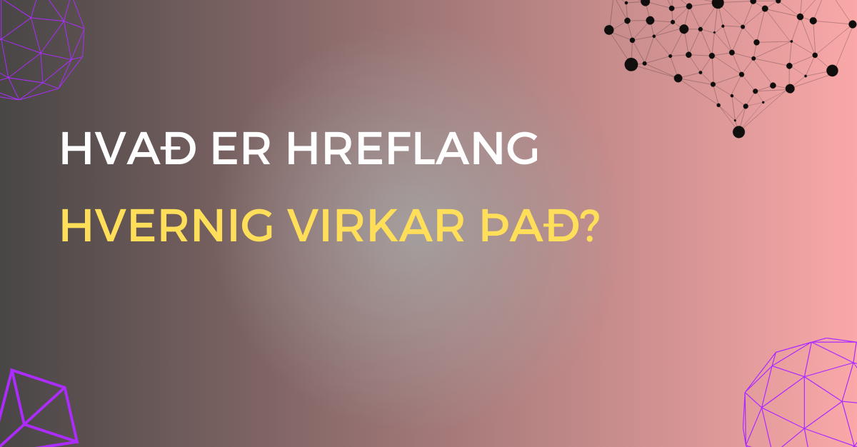 Image with text hvað er hreflang og hvernig virkar það? with black red background